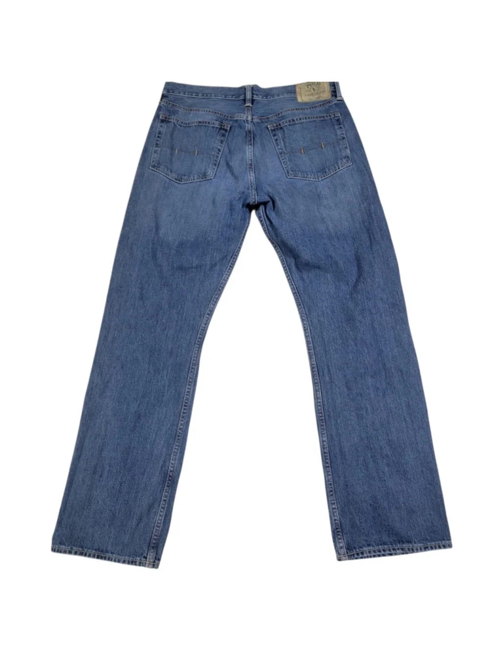 Polo Ralph Lauren Men's Classic Fit 867 Zip-Fly Straight Blue Jeans Size 34/32